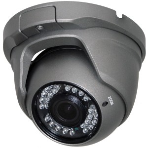 OP-VC-CA-HDDR-638G HD-SDI, 2MP Large IR Dome, 2.8-12mm, 1/3" Sony CMOS, 36 IR LED @ 98ft, ICR, OSD, IP66, 12vDC, Grey