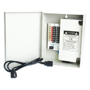 OP-W-12VDC-8P-13A 12VDC/13 Amps 8 PTC OUTPUT CCTV DISTRIBUTED POWER SUPPLY