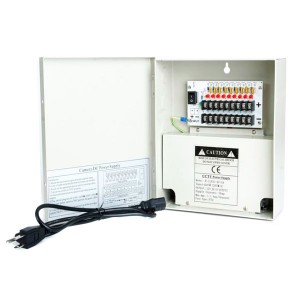 OP-W-12VDC-9P-10A 12VDC/10Amps 9PTC OUTPUT CCTV DISTRIBUTED POWER SUPPLY